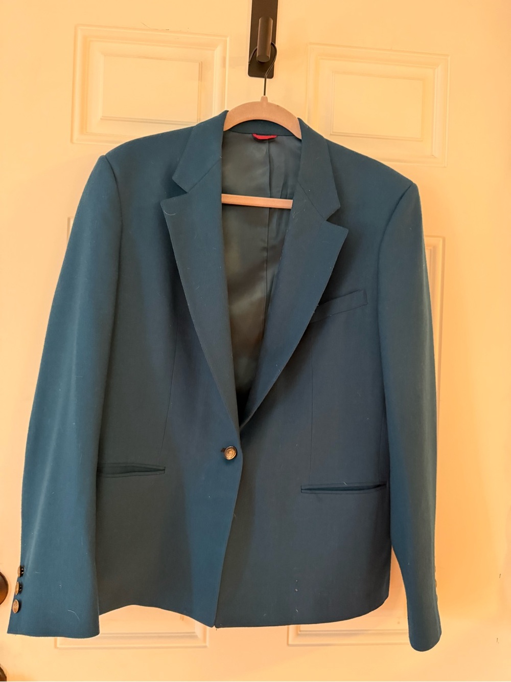 Jos. A. Bank Teal Single-Button Blazer